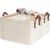 CHICVITA 30L Large Fabric Closet Bins for Shelves, 2Pack, Beige