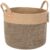 CHICVITA Wicker Laundry Basket With Handles, Storage Baskets for Decor, Rope Basket for Blankets, Toys, Clothes, Shoes, Plant Basket for Living Room, 14″ X 14″ X 12″