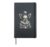 Chihuahua Goth Clown Spooky Halloween Victorian Gothic Dog Hardcover Journal, Black