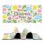 Children’s Day Mouse Pad Gaming Desk Mat for Keyboard and Mouse, Cartoon Cute Sun Nature Flowers Leaf Large Mouse Pad with Non-Slip Base, Decorative Mousepad for Game Office Home 35″x15″