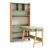 ＫＬＫＣＭＳ Childrens Desk and Chair Set, Adjustable Height s Study Desk, Wooden Corner Desk for Homework and Drawing, Russell Corner Desk, 1 Meter, Cloud Velvet Green, 1 Meter