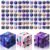 Chivao 60 Pieces Party Favors Cube Toy Cube Sensory Hand Held Block Game Sensory Gadget Gift for Anxiety Stress Relief Birthday Goodie Bag Stuffers(Starry Style)