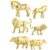 Chiyyak 12 Pieces Jungle Animal Model Set Realistic Wild Animal Toys for Children Imagination Plastic Material (#1)