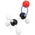 Chiyyak Chemical Atomic Structure Model, Colorful Plastic Balls and Connection Keys for Molecular Structure, with PP Material for Teaching and Use