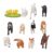 Chiyyak Farm Animal Simulation Educational Toys Durable Plastic Figures for Early Animal Education Set of 12 Farm Figures for Christmas Decorations in