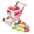 Chiyyak Funny Fruit Vegetable Food Car Toy Set for Enthusiastic Supermarket Role Play Fun (Pink)