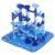 Chiyyak Marble Run Sets Marble Maze Ball Track Building Blocks with Air Cushion Inflator 75 DIY Pieces 30 Balls for Kids Water Play Learning Educational Toy
