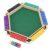 Chiyyak Shut The Box Dice Game, 6 Player Wooden Tabletop Board Game with 12 Dice for Family Party
