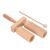 Chiyyak Wooden Percussion Guiro for Children with Polished Edge, Total Length 25 cm, Musical Instrument for Thinking Skills, Over 1 Year Old