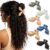 CHLINS 3.5 Inch Medium Hair Claw Clips for Thick & Thin Hair, 6 Pcs