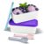 CHLJAR Ice Cream Containers with Aluminum Spoons, 2Qt Ice Cream Containers Set of 2, Reusable Freezer Storage for Homemade Ice Cream and Sorbet, Frozen Yogurt Flexible Silicone Lids, Stackable