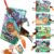 chochumy Soft Baby Books, Tummy Time Cloth Travel Toys 0-6 Months Touch Feel Sensory Book Jungle Tails for Babies Girl 3-6 6 to 12 Month Old 0-3-4-5-6-7-8-9 Newborn Infant Boy Must Haves Birthday Gift