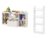 CHOEZON Kids Bookshelf and Children’s Bookcase Bundle, Children’s Toy Storage Rack with Drawer, Wall Mounted Bookshelf, for Kids Room, Bedroom, Living Room, MCW21WB-MCW04WB