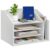 CHOEZON Wooden Desk Organizer, File Organizer with Adjustable Partitions
