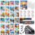 Cholemy 148 Pcs 24 Set Paint and Sip Kit for Adults 8″x 10″ Pre Drawn Canvas with Acrylic Paint Set Wash Cup Brushes Palettes Painting Favor for DIY Adult’s Date Night Party Supply(Seaside Scenery)
