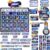 Cholemy 85 Pcs Calendar Bulletin Board Set Classroom Calendar Bulletin Board with Numbers Month Weather Classroom Decorations for Back to School Wall Chalkboard Decor Supplies(Space)