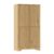 ChooChoo Bathroom Floor Cabinet, Modern Bathroom Storage Cabinet with 4 Fluted Doors and Adjustable Shelves, Kitchen Pantry Cupboard for Living Room, Laundry, Oak