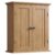 ChooChoo Bathroom Wall Cabinet, Over The Toilet Space Saver Storage Cabinet, Medicine Cabinet with 2 Door and Adjustable Shelves, Cupboard, Natural