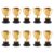 Chosertory 10 Pieces Award Trophy Mini Cups Sports Trophies Game Competition Rewards PP Material Suitable for Kids Adults Ceremony, Copper Color