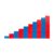 Chosertory 10 Pieces Educational Counting Rods Kids Math Number Rods Wooden Sequential Recognition Mathematics Cognitive Learning Aid Suitable for, Red Blue