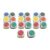 Chosertory 20x Game Dice Set Portable Color Recognition Table Game