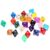 Chosertory 25 Pieces Polyhedral Dice Set D8 Acrylic Digital Dice Role Playing Toy Large Number Visibility Lightweight Suitable for Party