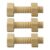 Chosertory 4 Pieces Building Blocks Wooden Screw Toys Nuts and Wooden Set for Logical Thinking Suitable for Sensory Practice Group Acti, Natural Color