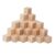 Chosertory 50 Small Wooden Cubes for Math Sorting, Building and Stacking, Brown, L