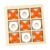 Chosertory Board Game Toe, and Cross, XOXO Chess, XO Table Toy for Children, Orange and White