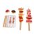 Chosertory Children Cognitive Game Educational Toy Fruit Skewer Threading Game Stacking Blocks Lacing Beads Wooden Material for Early Learning Fine Motor Skills, BBQ Meat Skewers