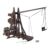 Chosertory DIY Catapult Model Toy Children 3D Wooden Assemble Model Ancient Catapult Educational Toys Physical Learning Suitable for Gift Giving Home