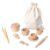 Chosertory Kids Sensory Bin Toys Wooden Kitchen Pretend with and Tongs for Fine Motor Skill Learning Suitable for Children Home