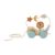 Chosertory Wooden Walking Pull Toy Wood Pulling Toy Developmental Toy Handmade Pull Girls Children Kids, Little Lion car