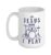 Christian Band In Jesus Name I Play Drums Playing Drummer Ceramic Mug, White, 15oz