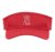 Christian Band in Jesus Name I Play Drums Playing Drummer Sport Sun Visor, Youth, One Size, Red
