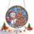 Christmas Acrylic Puzzle Suncatcher 83 Pieces Stained Style Sun Catchers Puzzles DIY SunCatchers Snowman Puzzles for Window Wall Door Home Hanging Pendant 7.4 in