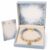 Christmas Bracelet Collection Gift Set for Women Beaded Stretch (light blue)
