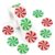 Christmas Candy Swirl Stickers 1 Inch Foil Stickers for Holiday Crafts Gift