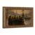 Christmas Carolers Canvas Wall Art, Snowy Street, Vintage Gold Frame Decor