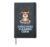Christmas Cleaning Crew Reindeer Robot Vacuum Hardcover Journal, Black