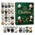 Christmas Countdown Calendar, 2D Acrylic Cute Panda Ornaments, 24 Day