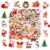 Christmas Die‑Cut Stickers Pack, Assorted Holiday Self‑Adhesive Stickers