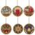 Christmas DIY Rhinestone Diamond Painting Ornaments 6pcs Wooden Pendants