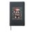 Christmas Dog English Bulldog Santa Ugly Xmas Men Women Kids Hardcover Journal, Black