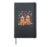Christmas Dogs Golden Retriever Santa Xmas Men Women Kids Hardcover Journal, Black