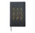 Christmas Elf Girl Dancing Holiday String Lights Party Hardcover Journal, Black