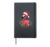 Christmas Flamingo Winter Hardcover Journal, Black