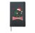 Christmas Japanese Monster Santazilla Xmas Men Women Kids Hardcover Journal, Black
