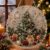 Christmas Pearl Diamond Art Hanging Ornament Kit,Diamond Arts Window Suncatchers Kit for Adult Beginner, DIY ChristmasSanta Pearls Bead Painting Kit for Home Wall Decor，#F