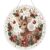 Christmas Pearl Diamond Painting Suncatcher Kit, DIY Craft (#A, 8in) | Pre-Assembled Metal Chain, Acrylic Round Board with Lace Edge, 3D Mixed-Sized Pearl Beads Craft, Festive Window Wall Decor
